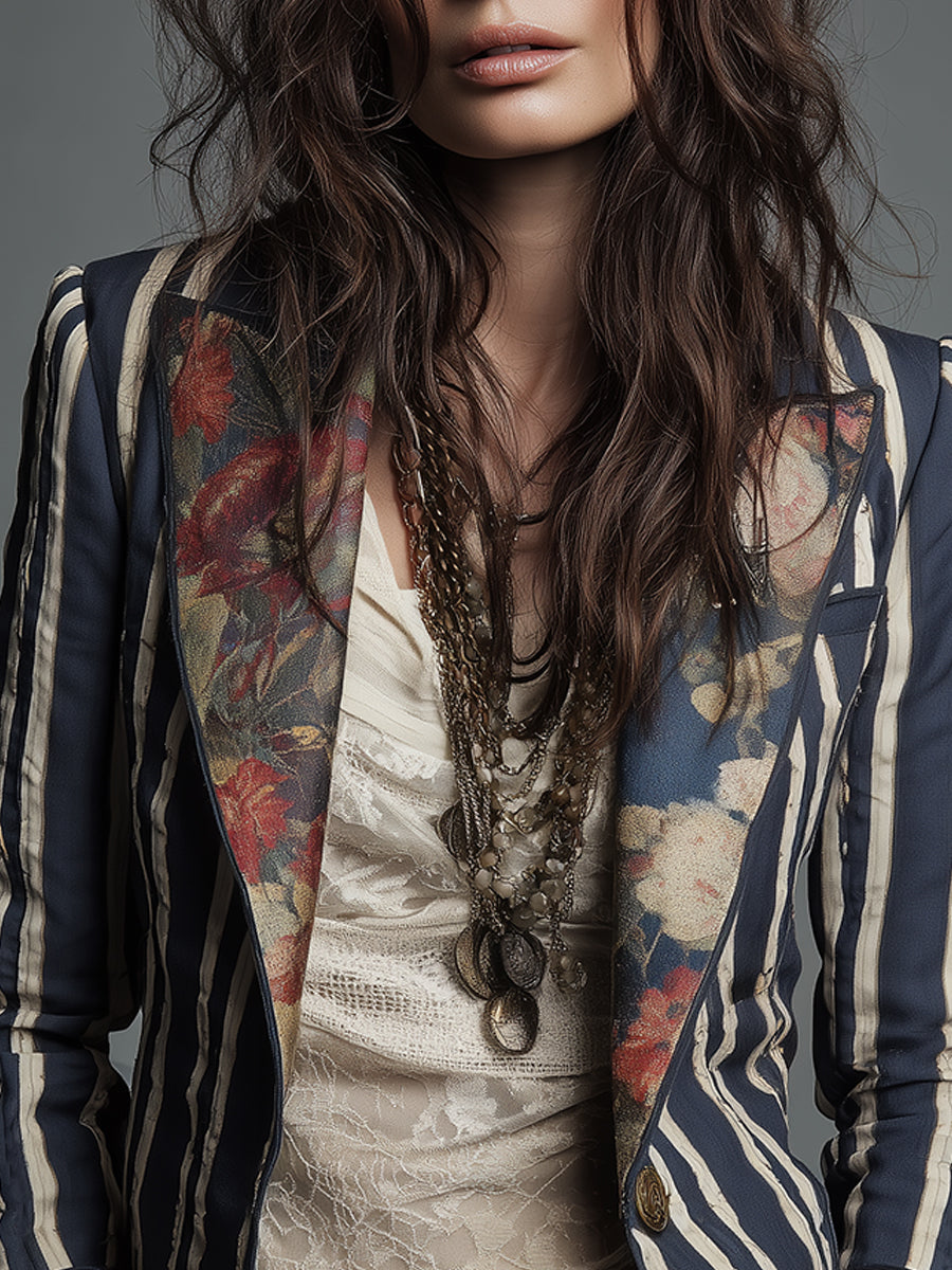 Bohemian Floral Blazer