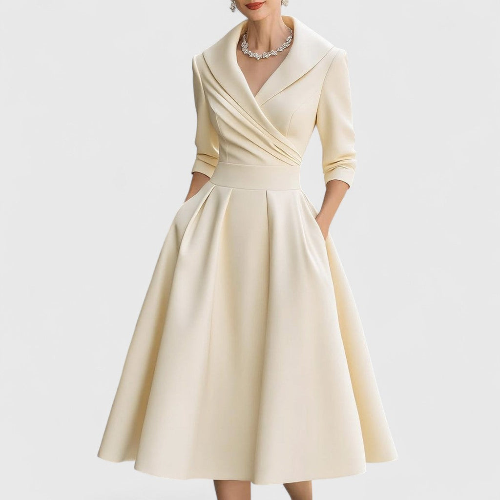 V-Neck Midi Dress