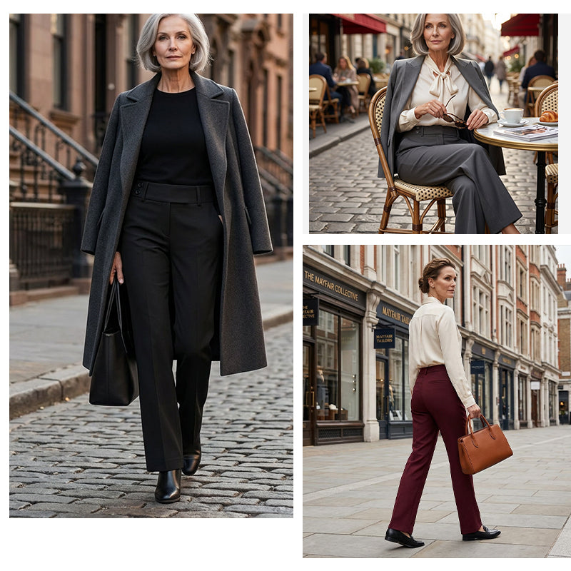 Tailored Flared Suit Trousers