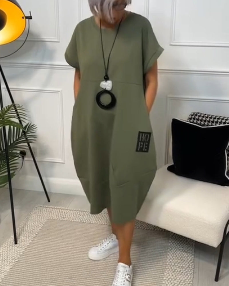 Soft-Touch Midi Dress