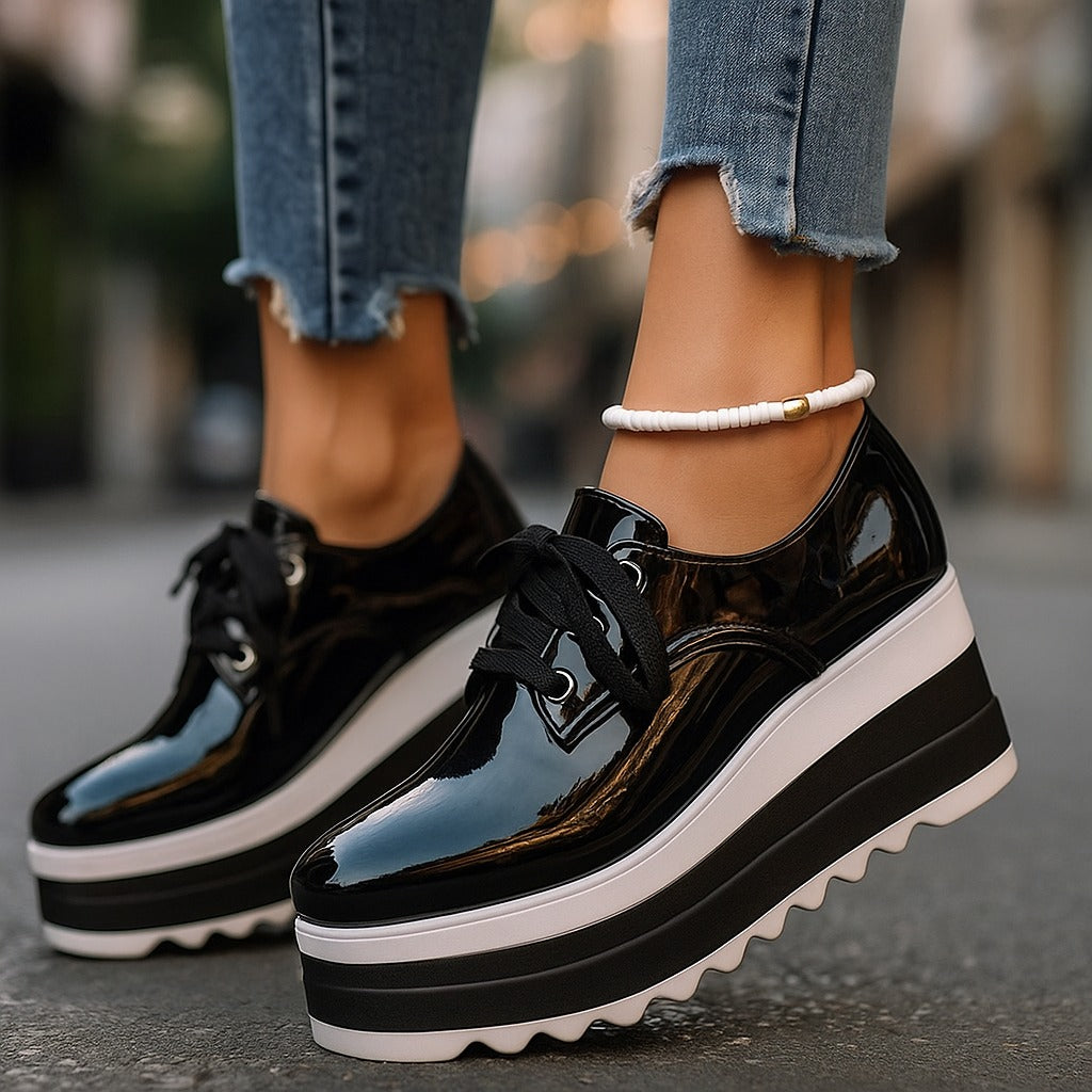 Cushioned Platform Trainers