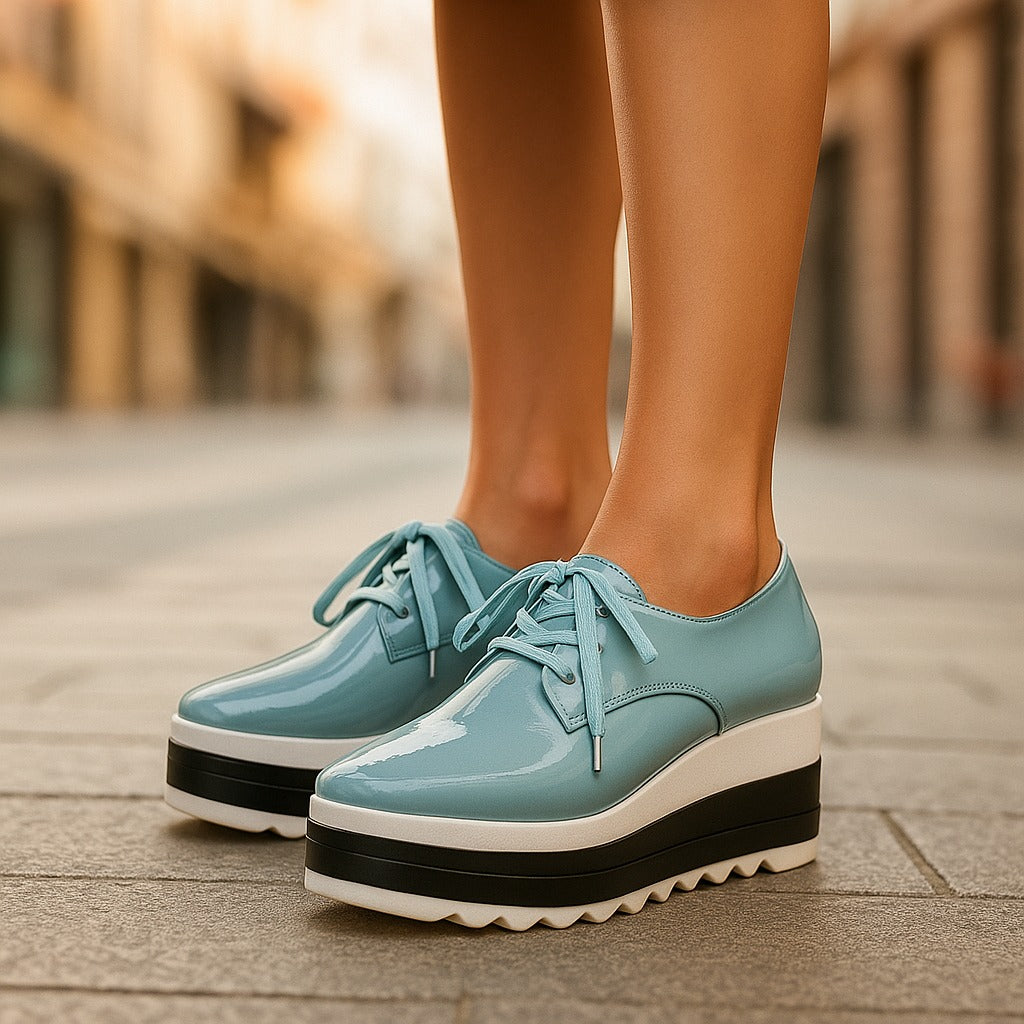 Cushioned Platform Trainers