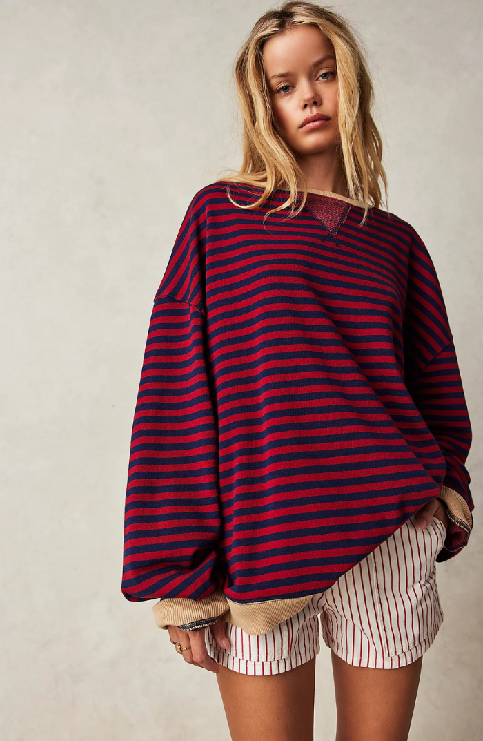 OVERSIZED STRIPED SWEATER