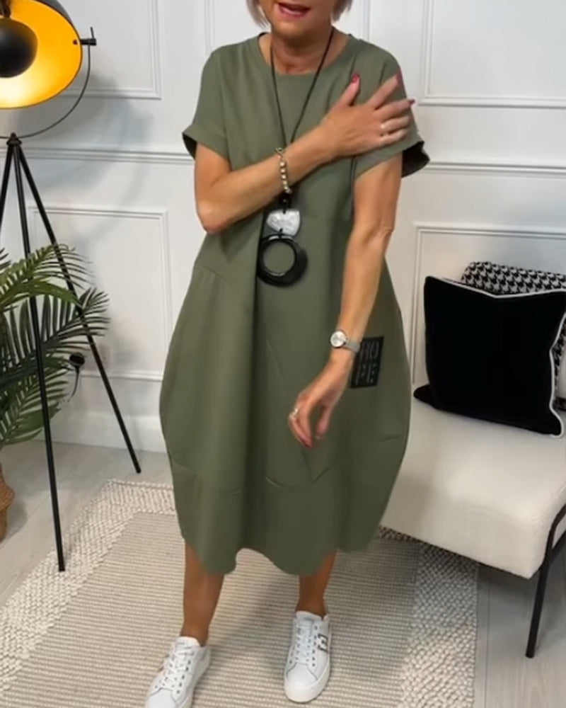 Soft-Touch Midi Dress