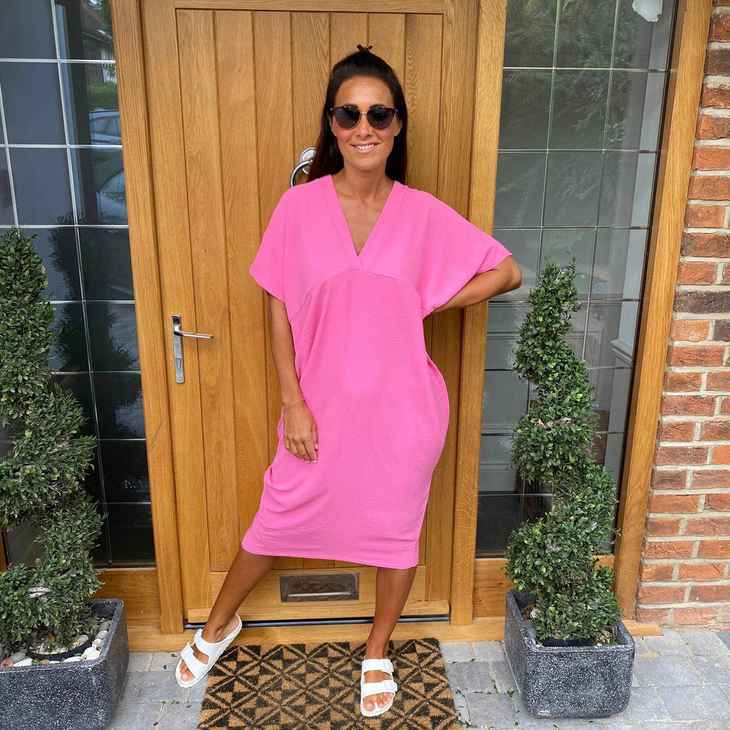 Loose V-Neck Dress