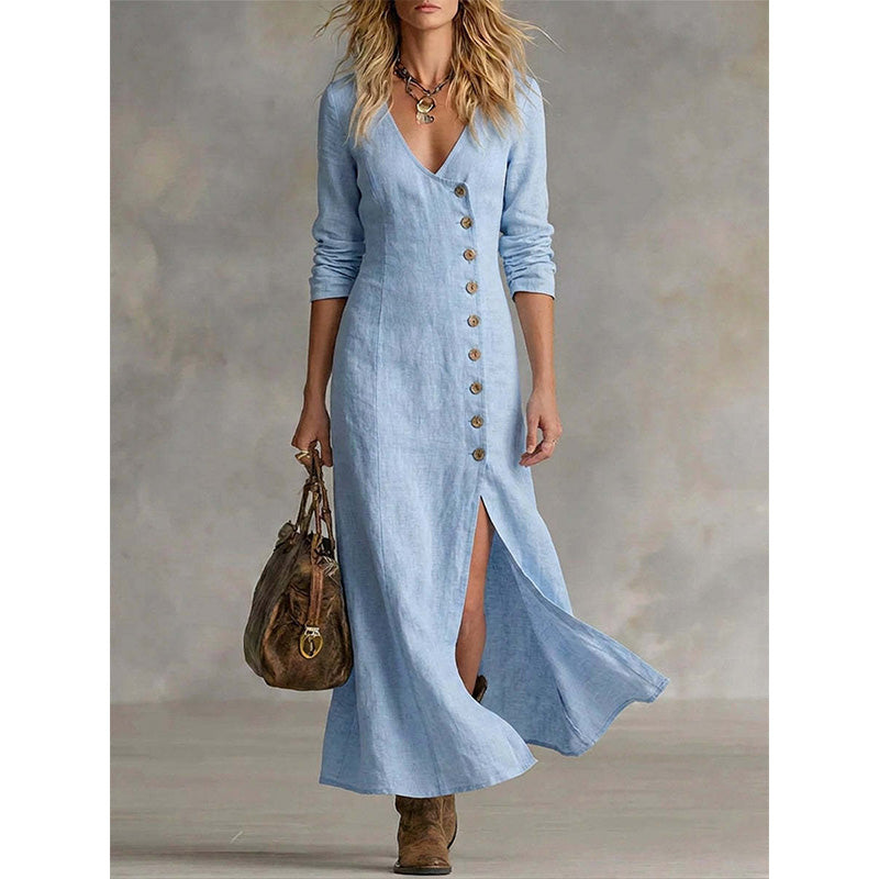 Vintage Midi Shirt Dress