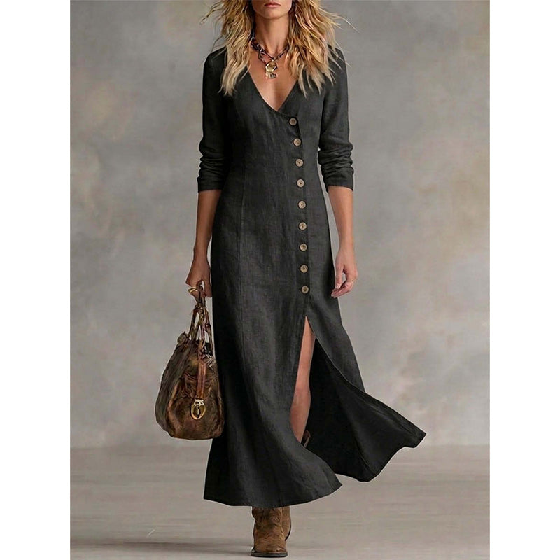 Vintage Midi Shirt Dress