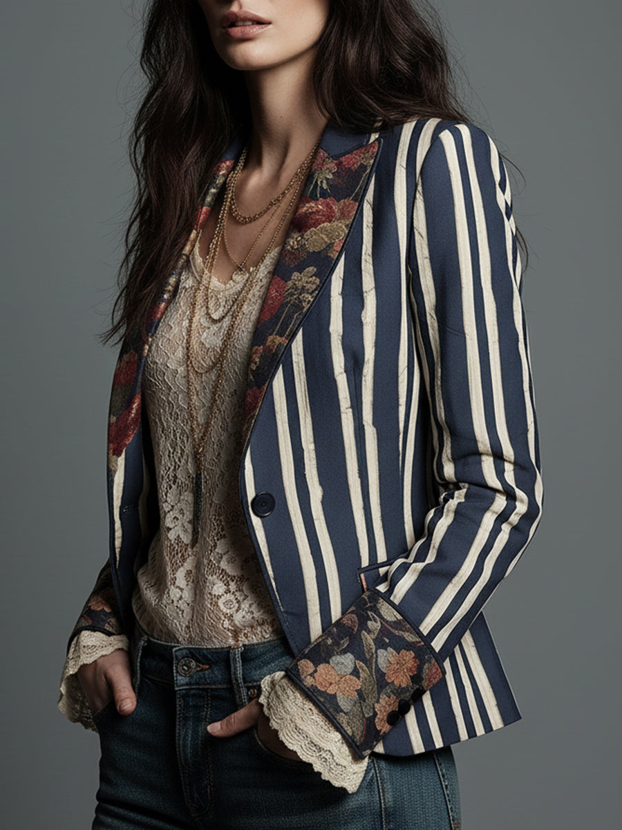 Bohemian Floral Blazer