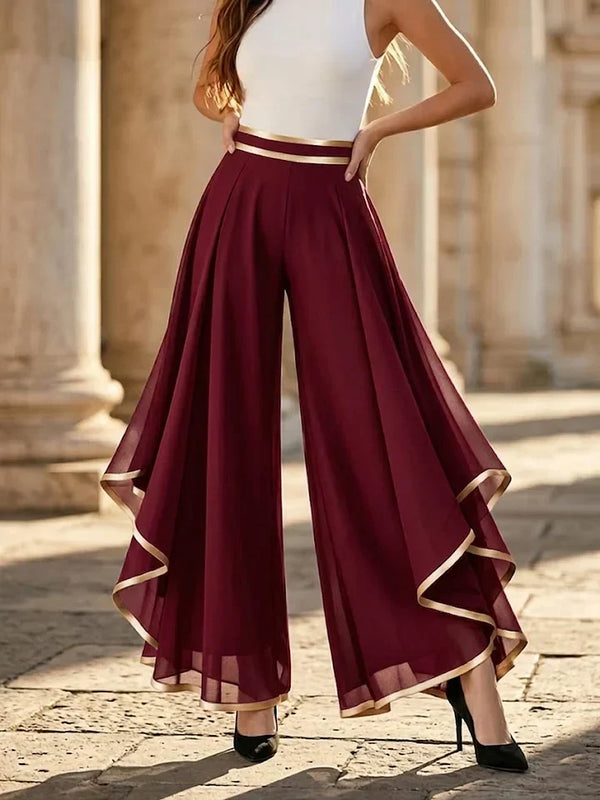 Draped Palazzo Trousers