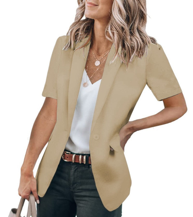Short-Sleeve Blazer