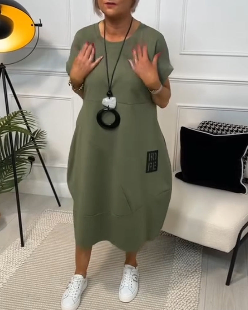 Soft-Touch Midi Dress