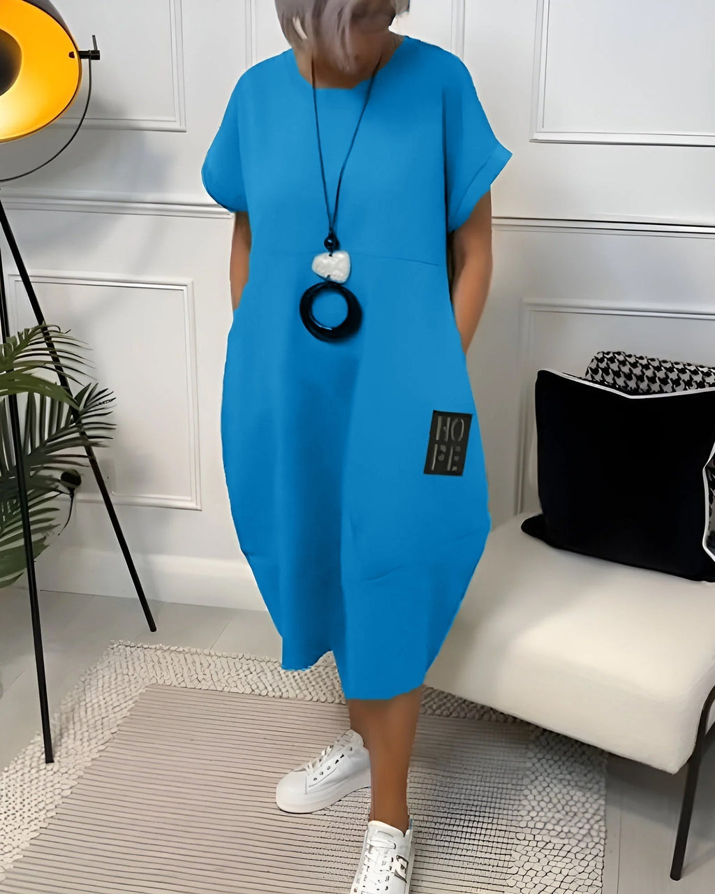 Soft-Touch Midi Dress