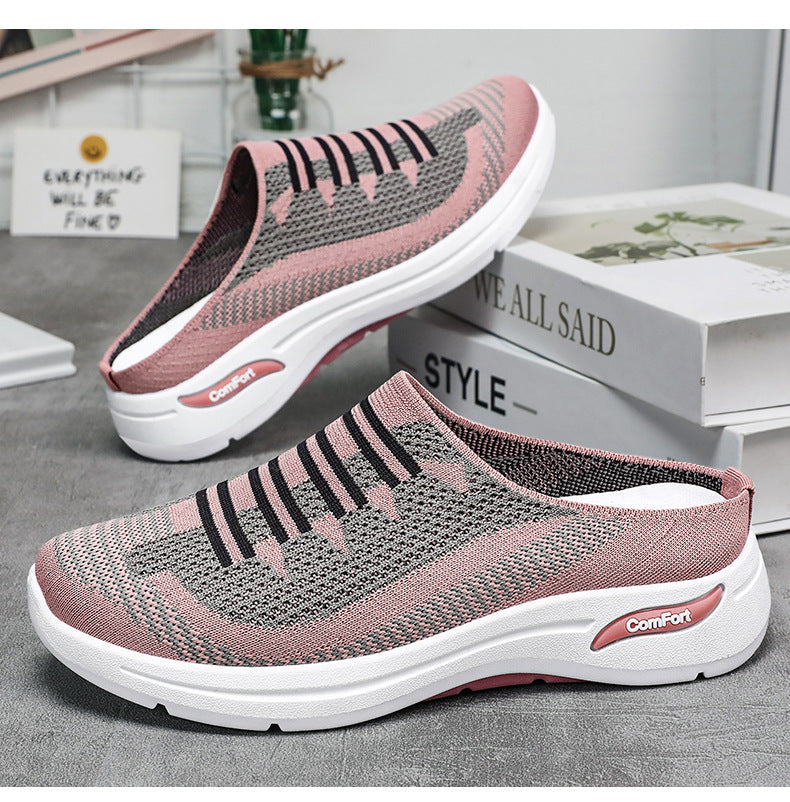 Knit Slip On Sneakers Casual Fit