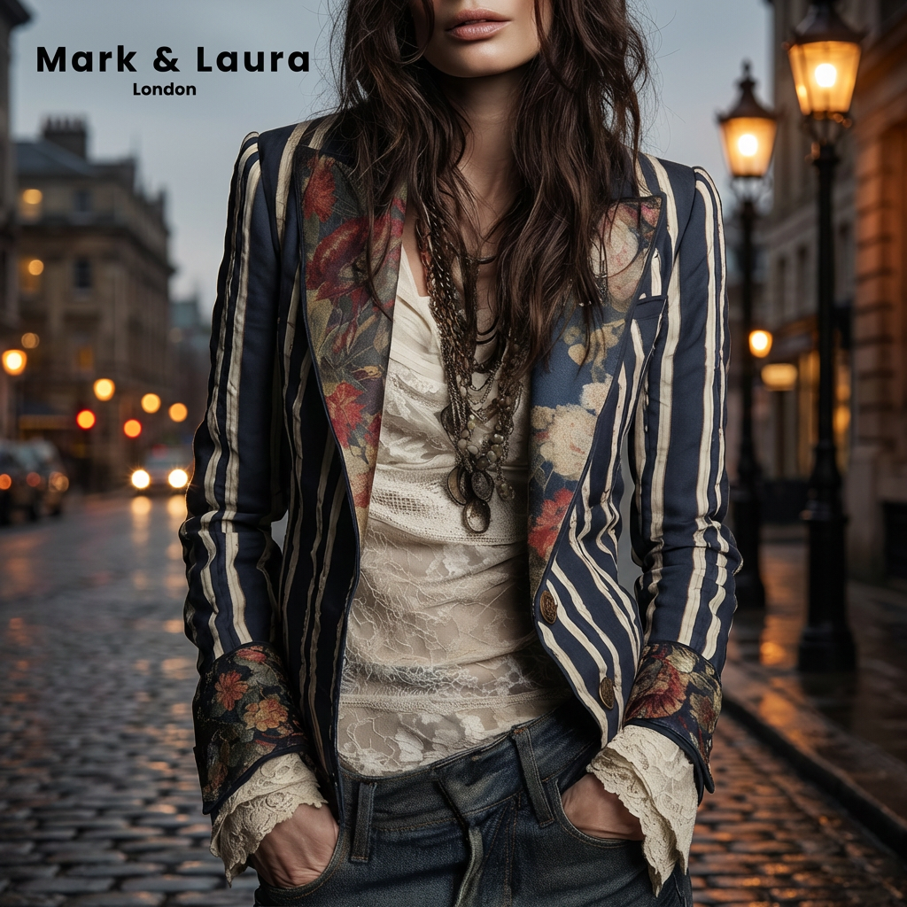 Bohemian Floral Blazer