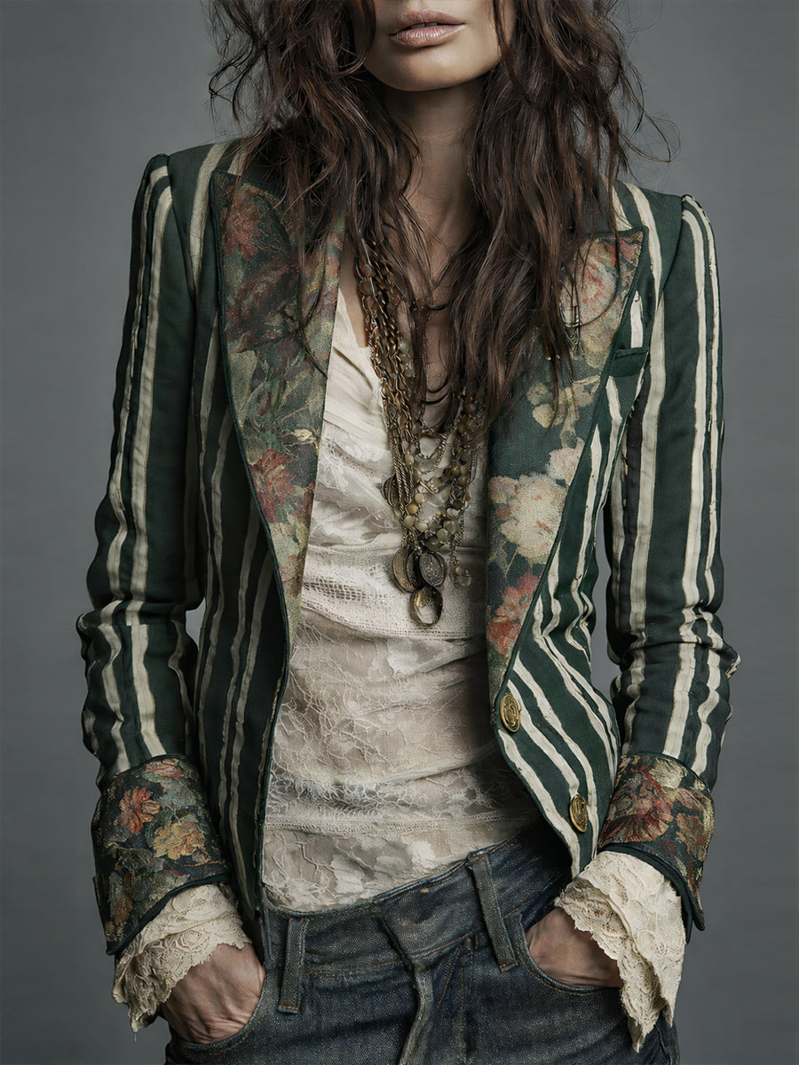 Bohemian Floral Blazer