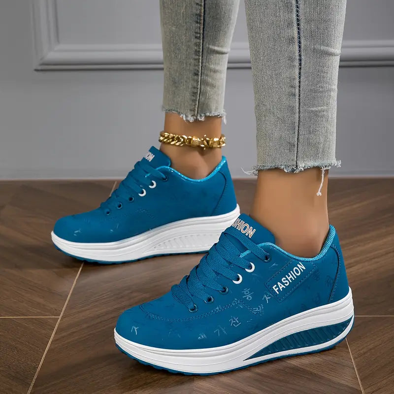 Lace Up Platform Sneakers Casual Fit
