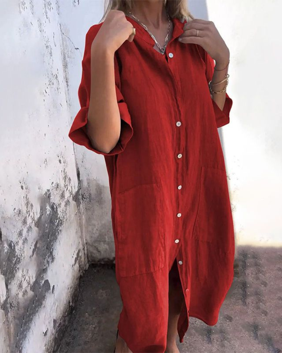 Oversized Shirt Dress