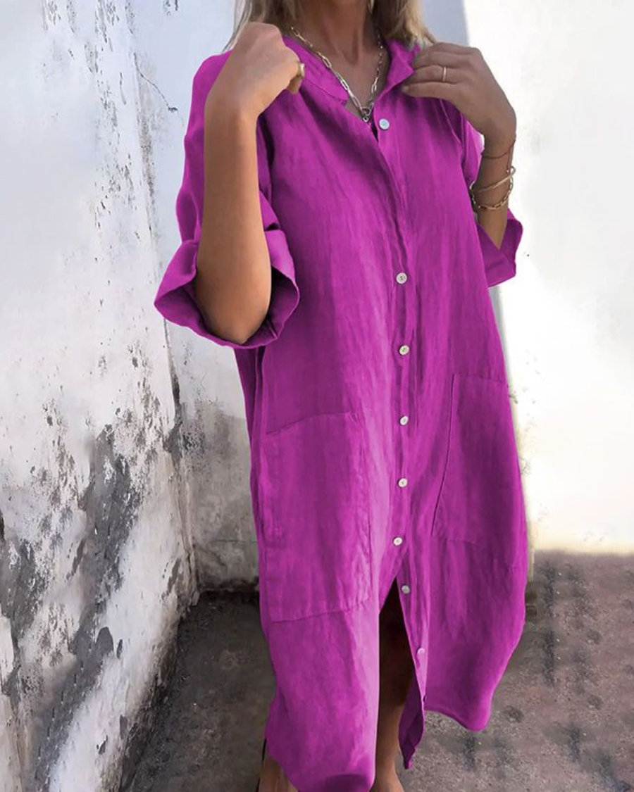 Oversized Shirt Dress