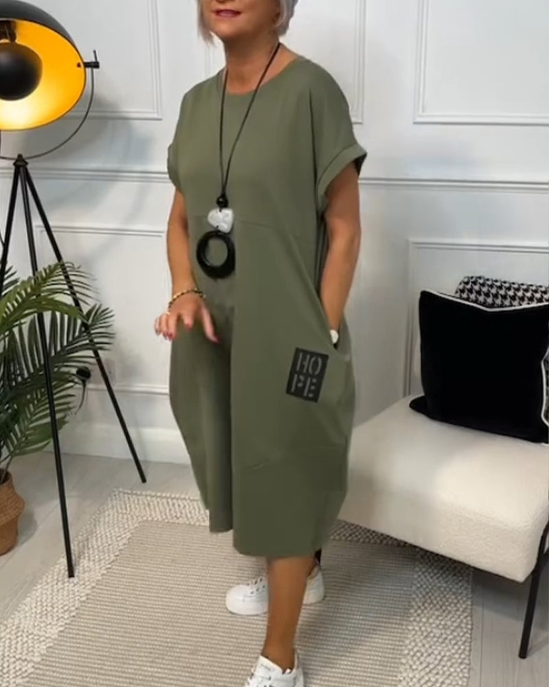 Soft-Touch Midi Dress