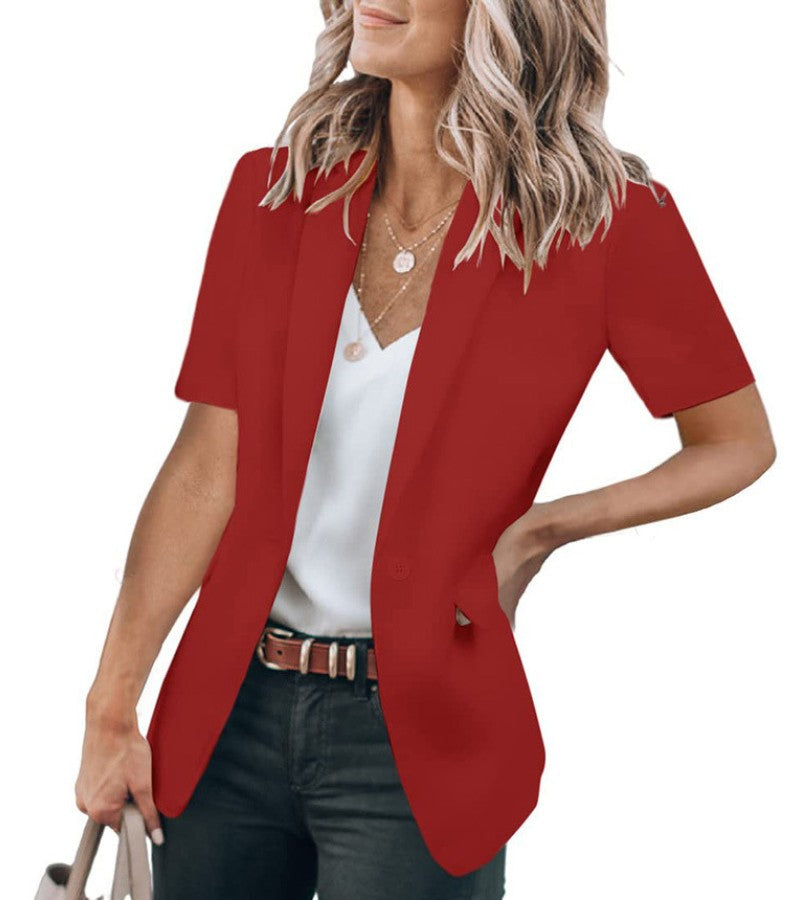 Short-Sleeve Blazer