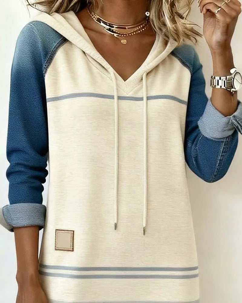 Hooded Patchwork Dress