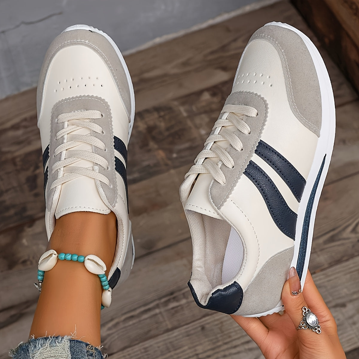Lace-Up Casual Sneakers