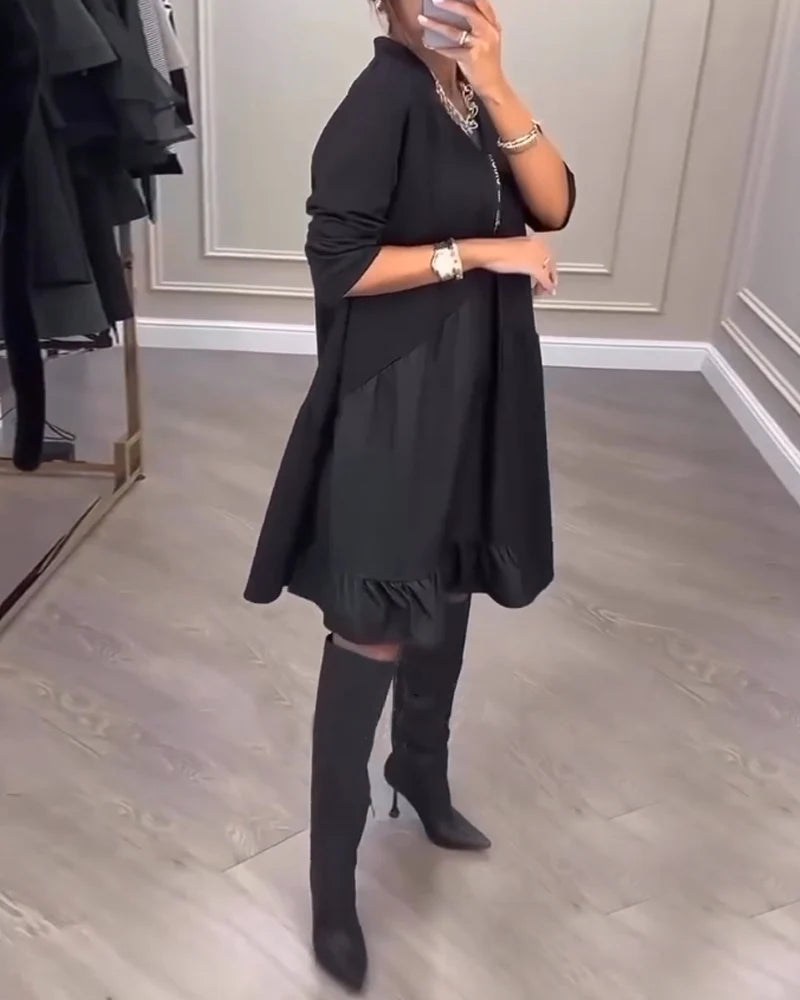 A-Line V-Neck Dress