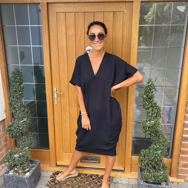 Loose V-Neck Dress