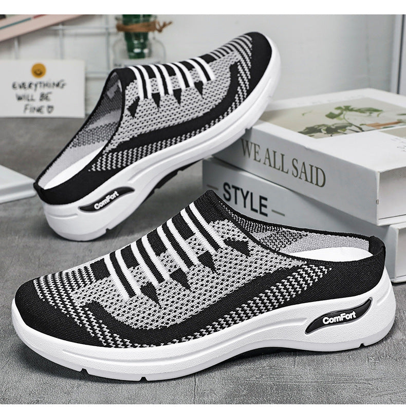 Knit Slip On Sneakers Casual Fit