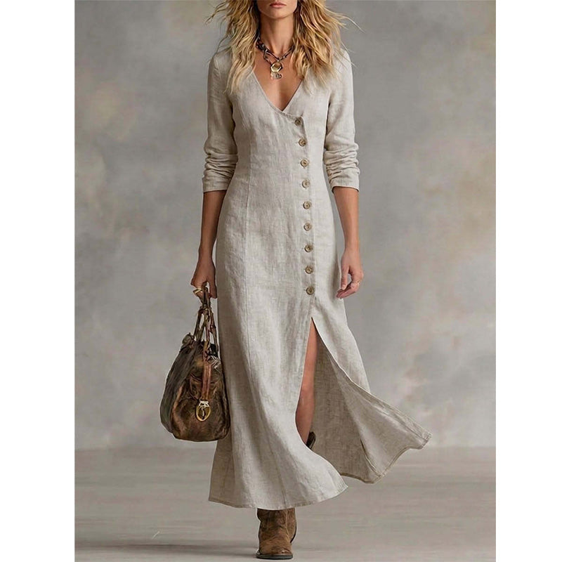 Vintage Midi Shirt Dress