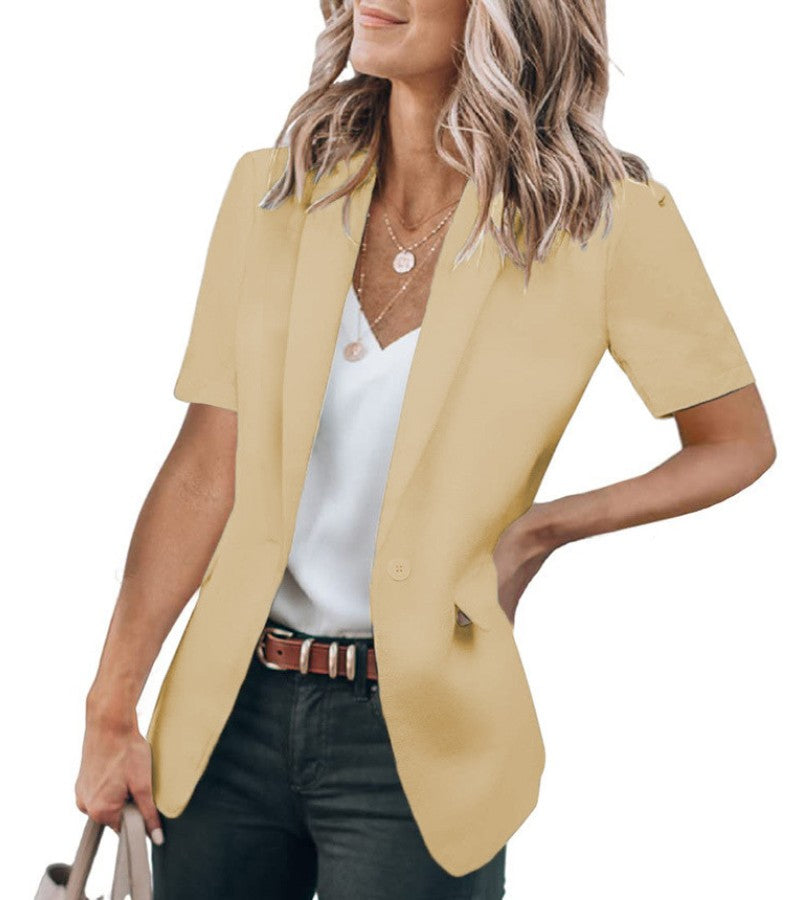 Short-Sleeve Blazer
