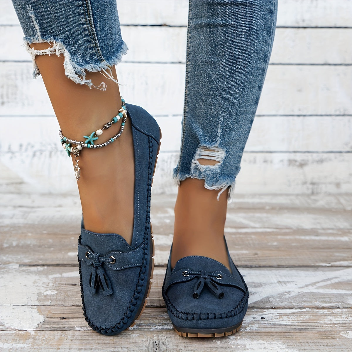 Cushioned Tassel Loafers