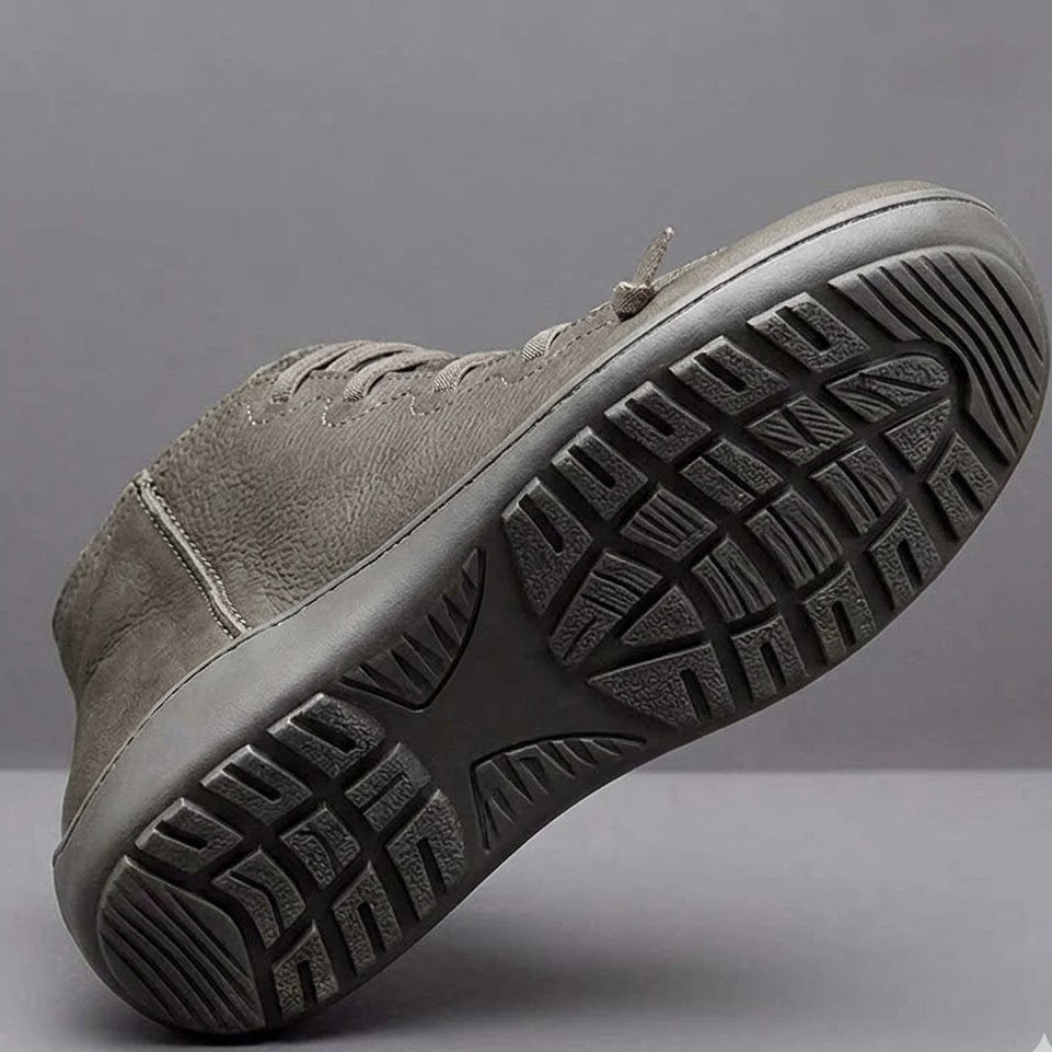 Zip Lace High-Top Sneakers
