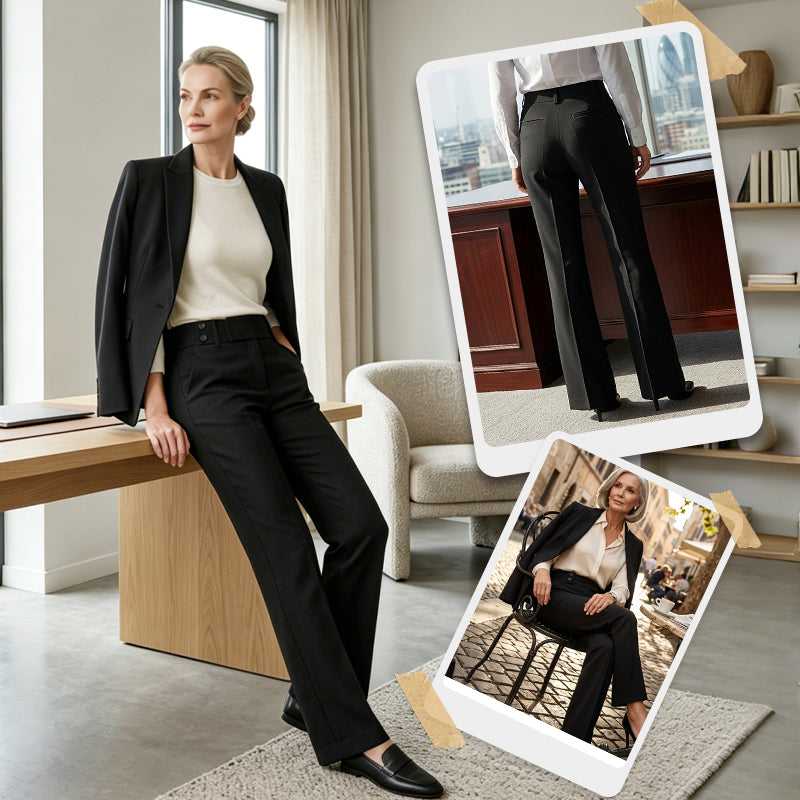 Tailored Flared Suit Trousers