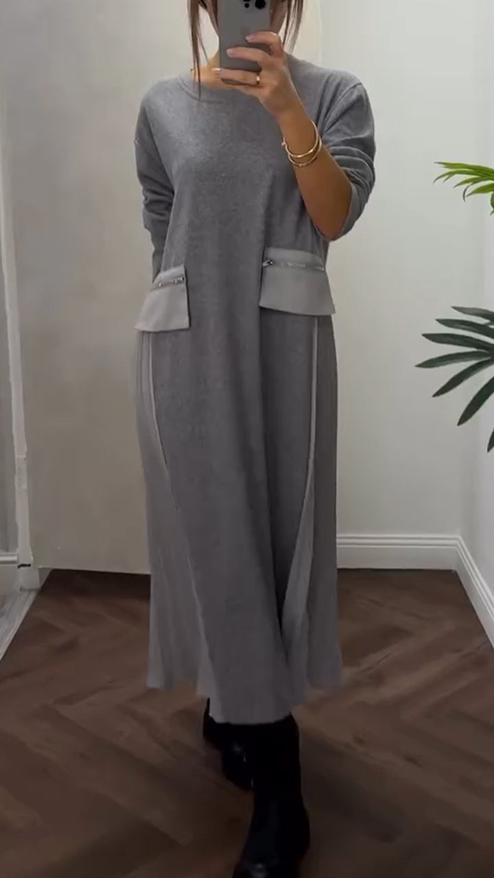 Pleated Maxi Dress