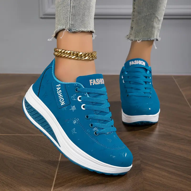 Lace Up Platform Sneakers Casual Fit