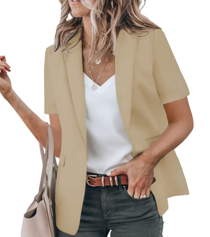 Short-Sleeve Blazer