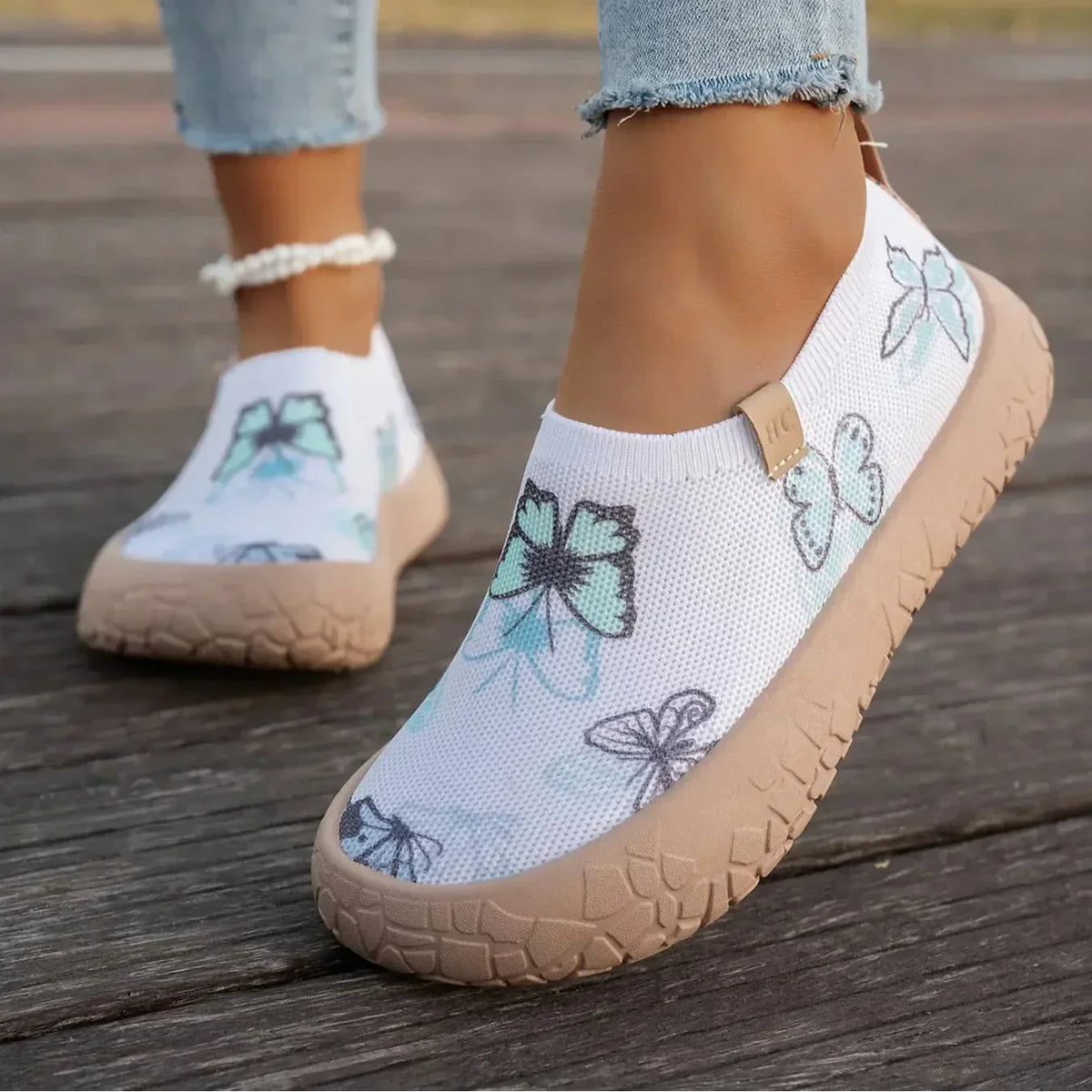 Cushioned Slip-On Sneakers