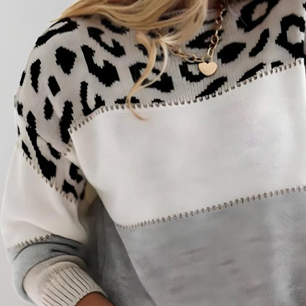 Trendy Chic Patterned Sweater