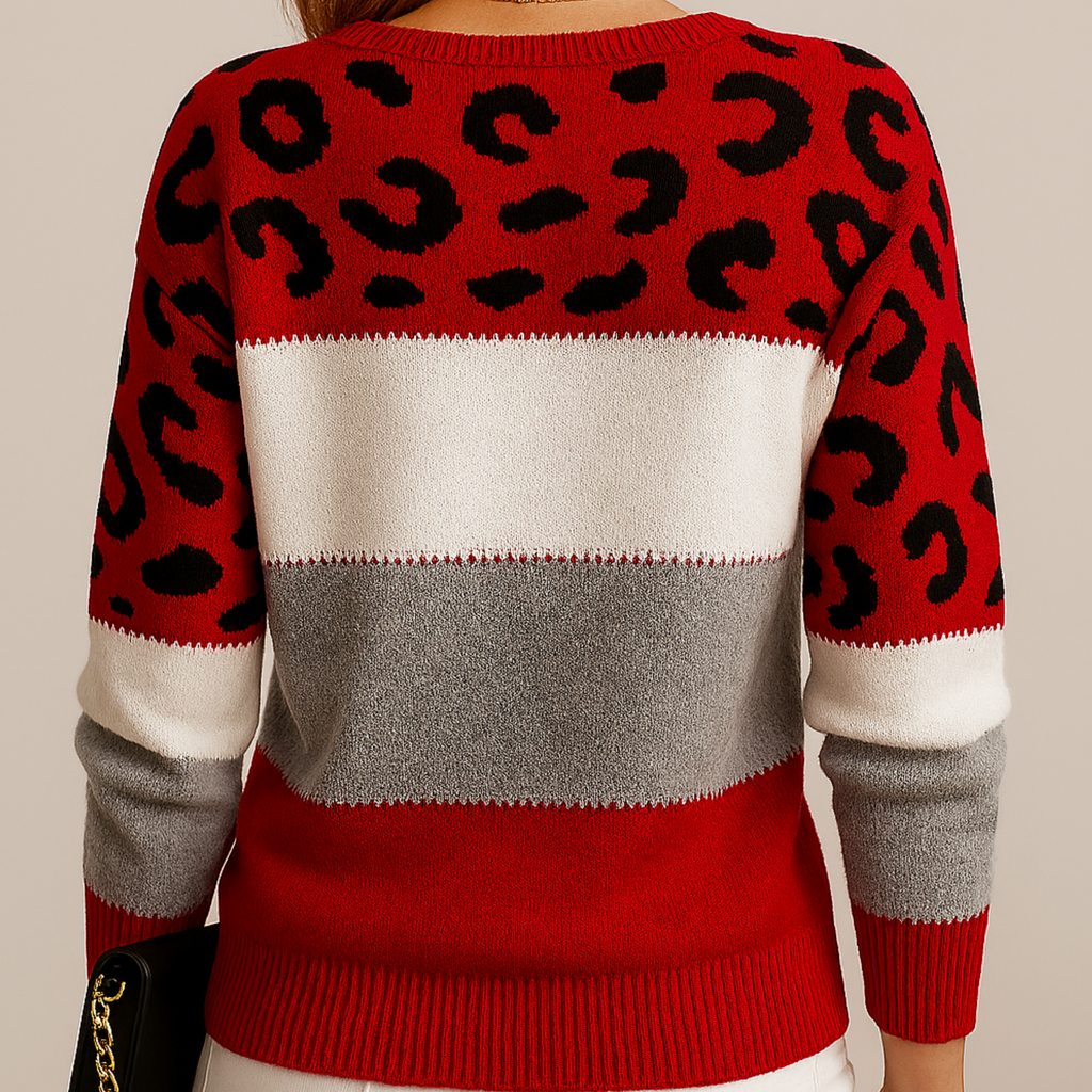 Trendy Chic Patterned Sweater