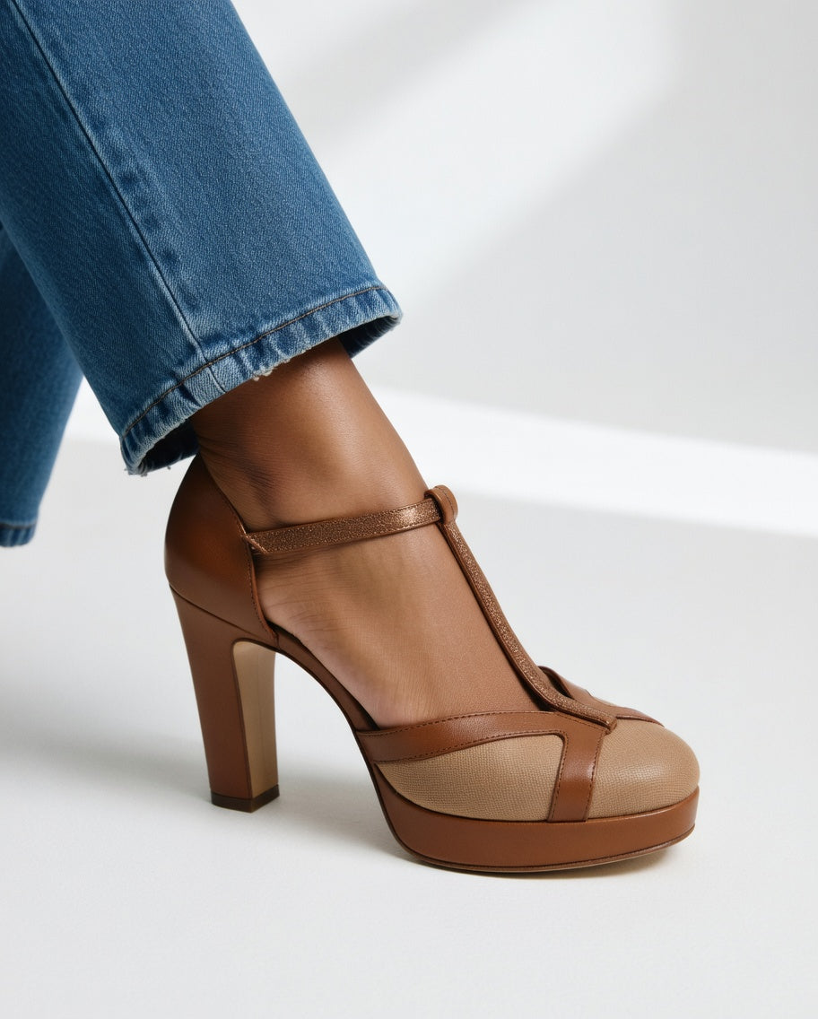 Ergonomic Strap Heels