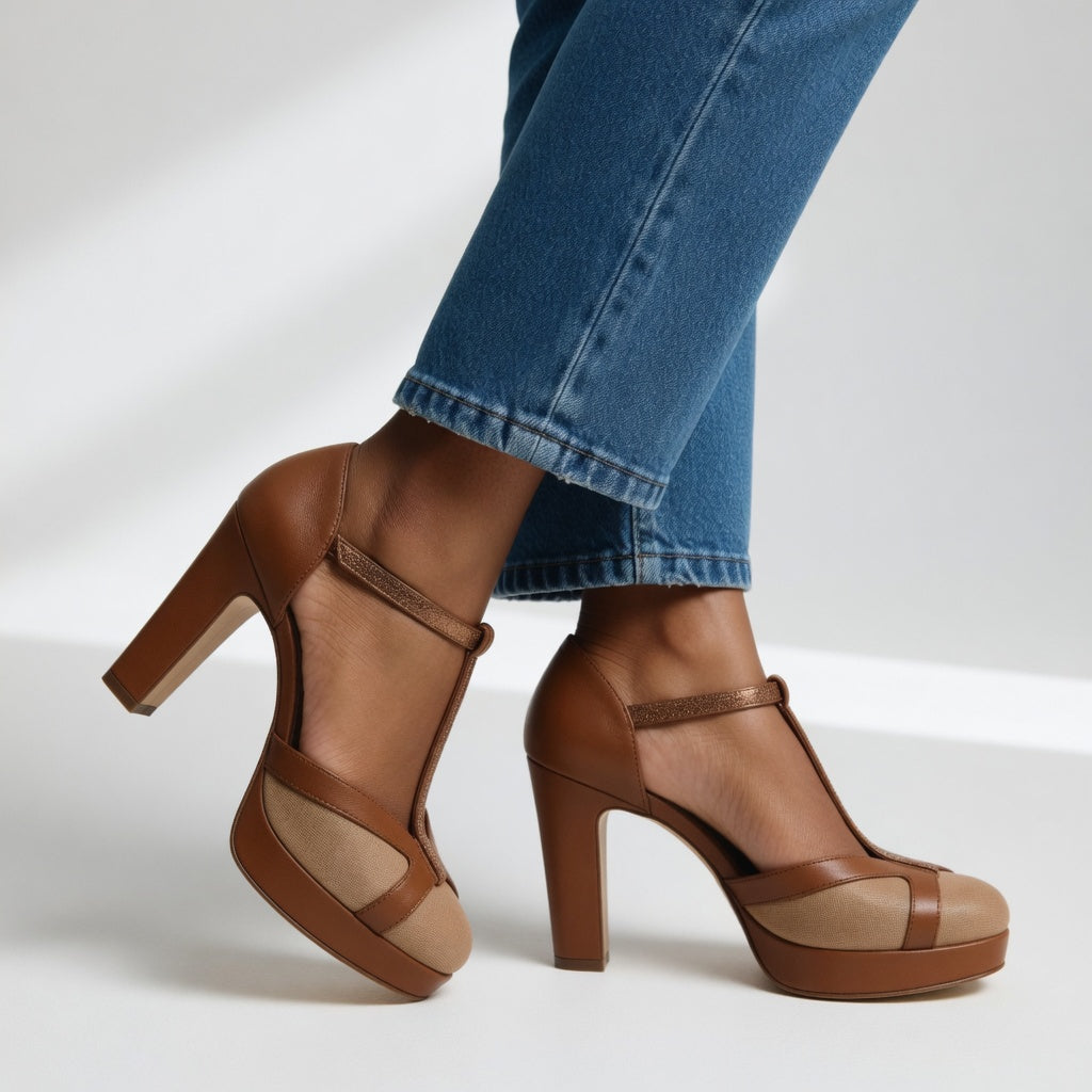 Ergonomic Strap Heels