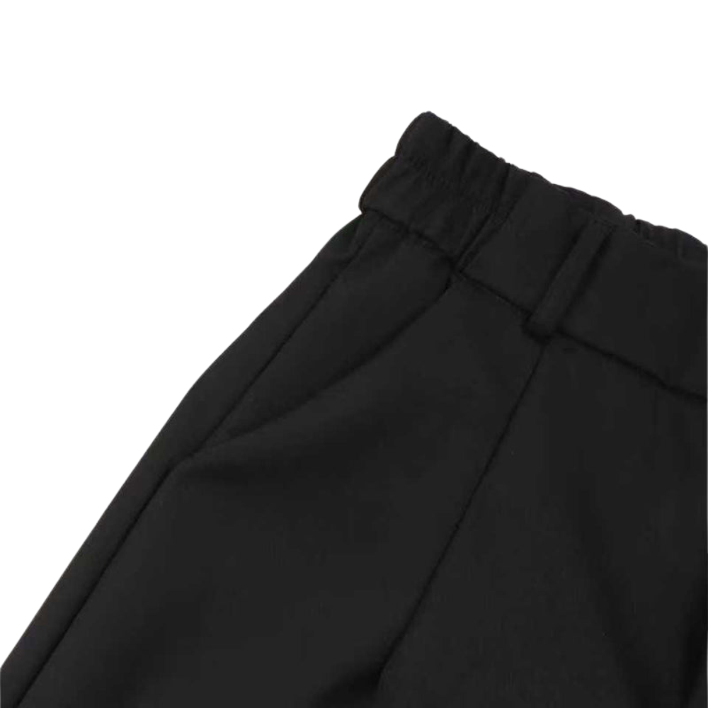 High-Waisted Wide-Leg Suit Trousers