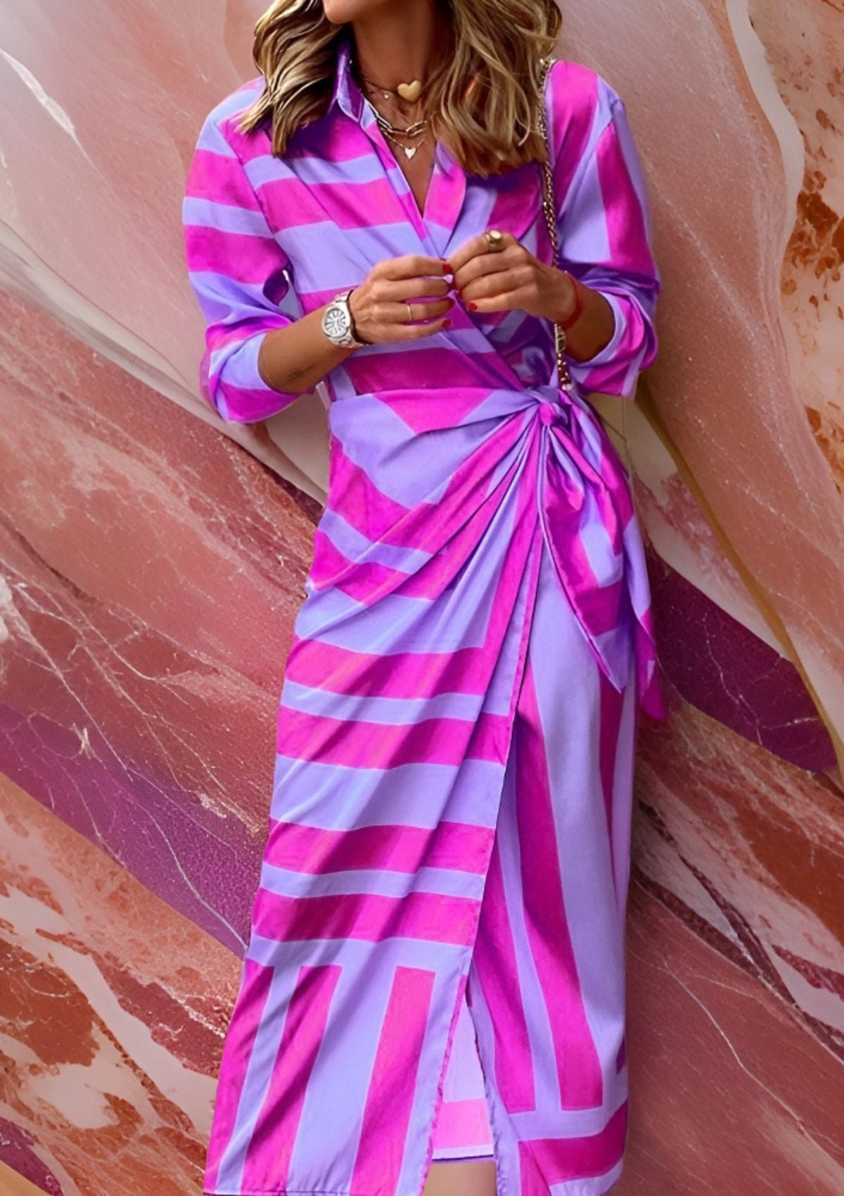 Waist-Cinching Shirt Dress