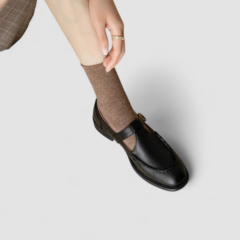 Orthopedic Square-Toe Mary Jane Shoes