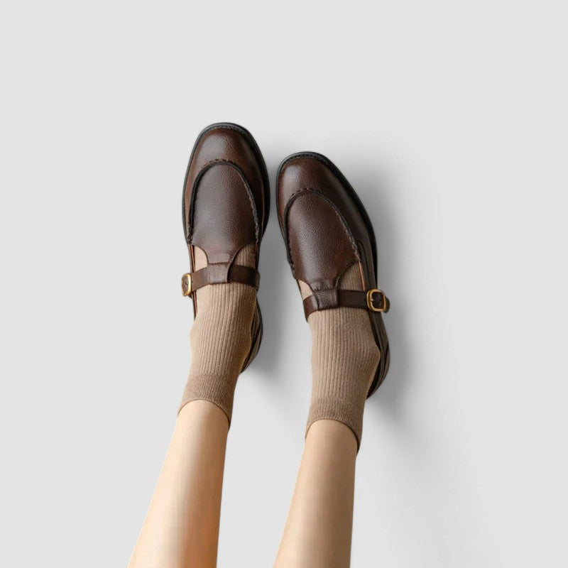 Orthopedic Square-Toe Mary Jane Shoes