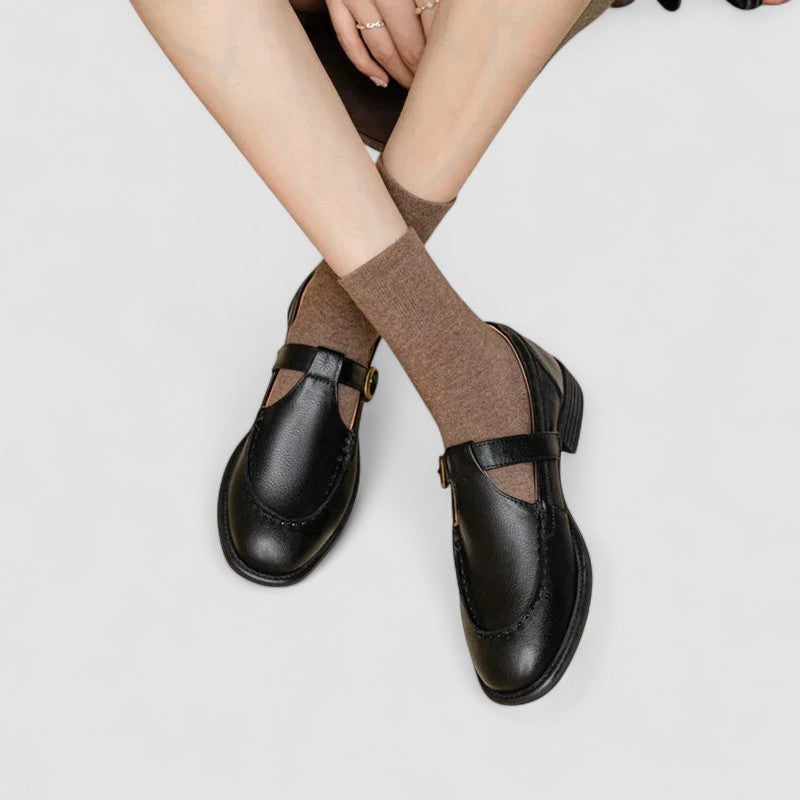 Orthopedic Square-Toe Mary Jane Shoes