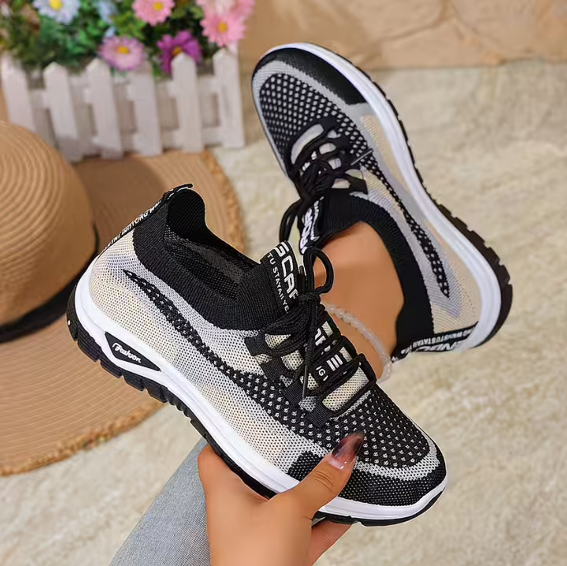 Cushioned Walking Sneakers