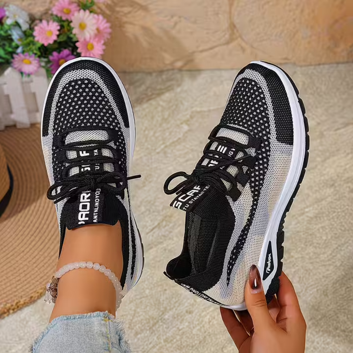Cushioned Walking Sneakers