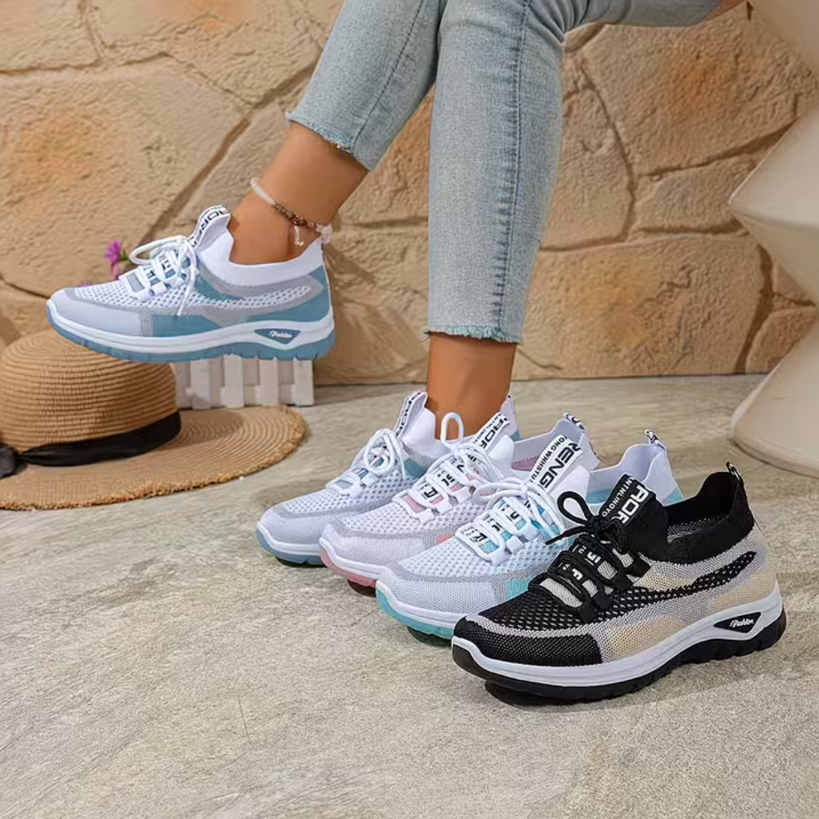 Cushioned Walking Sneakers